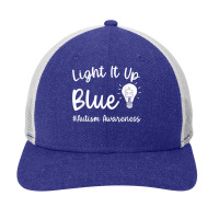 Light It Up Blue Autism Tee I Wear Blue For Autism Awareness T Shirt Snapback Trucker Cap | Artistshot