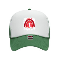 Light It Up Red For Autism Awareness Acceptance Red Instead T Shirt Foam Trucker Hat | Artistshot