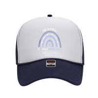 Rainbow In April We Wear Periwinkle Esophageal Cancer Foam Trucker Hat | Artistshot