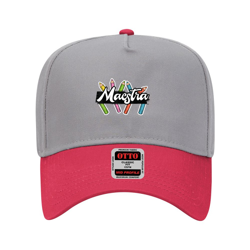 Maestra Spanish Teacher Bilingual Adjustable Baseball Cap by kentuckykonpha9 | Artistshot