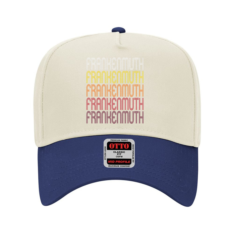 Frankenmuth, Mi Vintage Style Michigan Adjustable Baseball Cap by Mello Greenwood | Artistshot