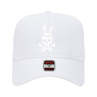 Punk Skull Rabbit Rock Music Aesthetic Subculture Rocker Adjustable Baseball Cap | Artistshot