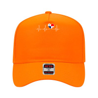 Panamá Love Heartbeat And Panamanian Flag Heart Panama T Shirt Adjustable Baseball Cap | Artistshot