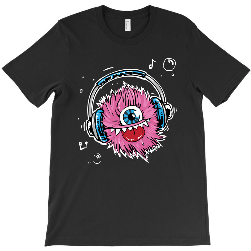 Monster Headphone T-Shirt by Chiks | Artistshot