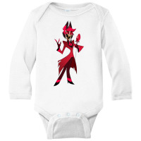 Hazbin Hotel Alastor, Angel Dust, Jeby,demon, Hazbin Alastor, Charlie Long Sleeve Baby Bodysuit | Artistshot