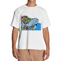 Blue Whale, Marine Sea Animal, Ocean Life, Surf, Art Work Raglan Baseb Urban Heavy T-shirt | Artistshot