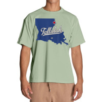 Tallulah Louisiana La Map T Shirt Urban Heavy T-shirt | Artistshot