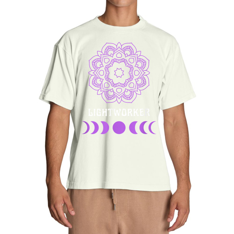 Lightworker Energy Healer New Age Meditation Moon Phase T Shirt Urban Heavy T-shirt | Artistshot