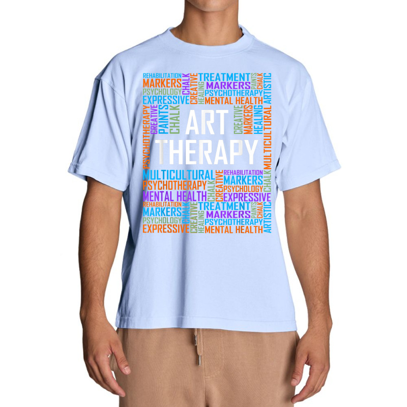 Art Therapy Words Gift Therapist Appreciation Gifts Urban Heavy T-shirt by CruzChapman | Artistshot