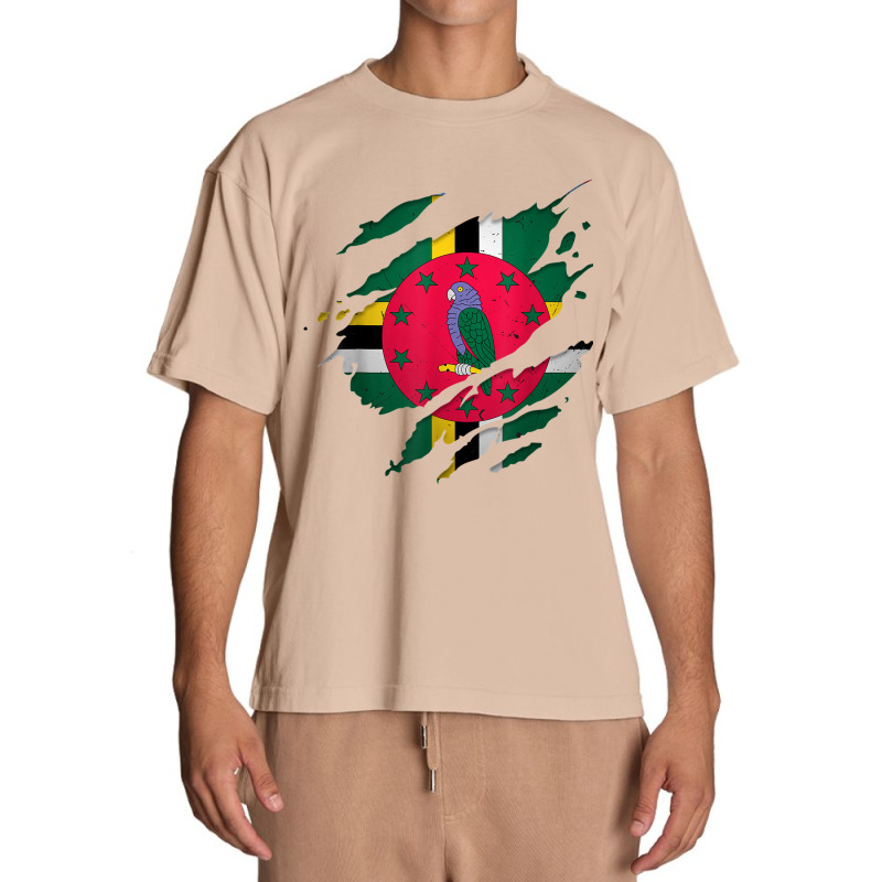 Proud Dominican Shirts  Torn Ripped Dominica Flag T Shirt Urban Heavy T-shirt by cm-arts | Artistshot