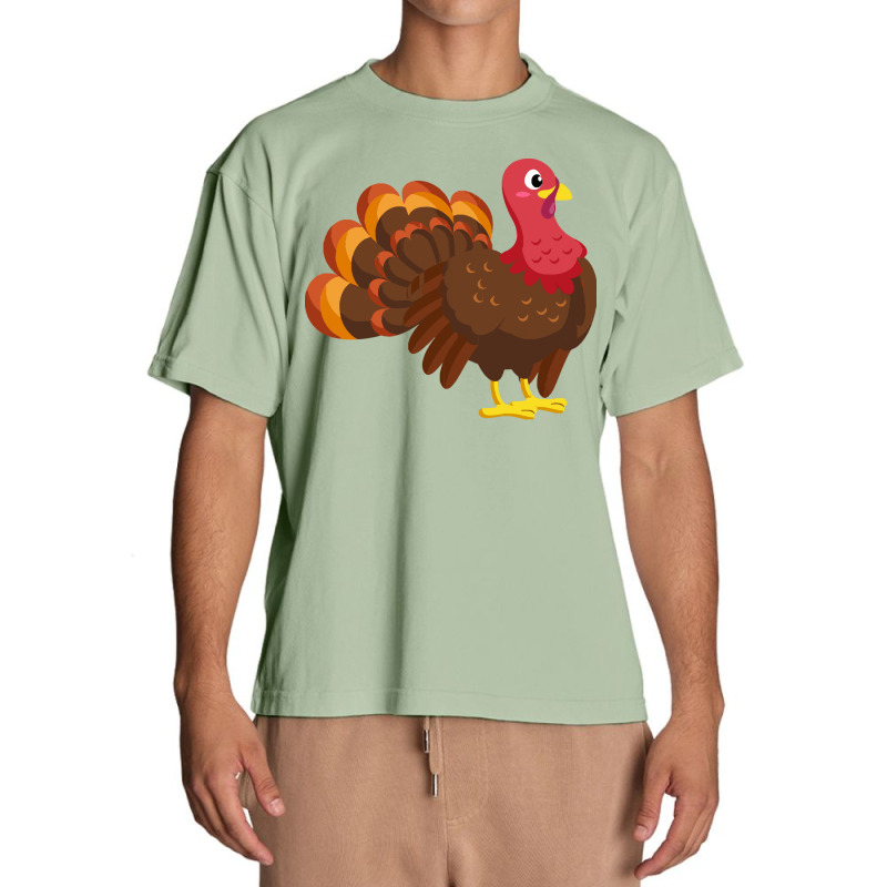 Thanksgiving Turkey Cute Thanksgiving Turkey Urban Heavy T-shirt | Artistshot