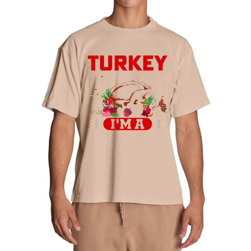 Thanksgiving Turkey I Don't See Any Turkey I'm A Flamingo Urban Heavy T-shirt | Artistshot