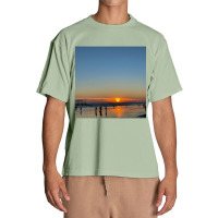 Brighton Golden Sunset Urban Heavy T-shirt | Artistshot