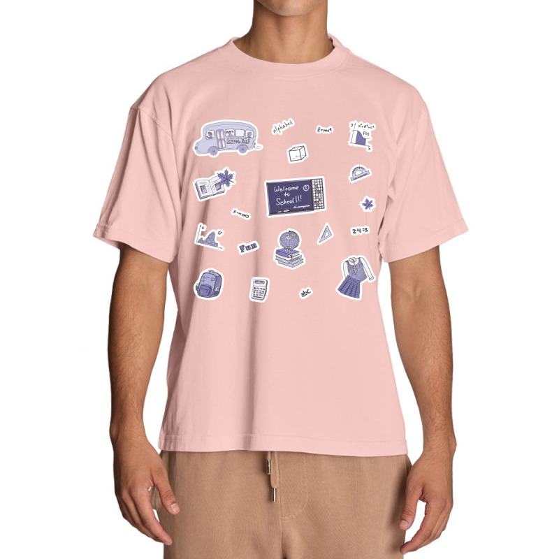 Light Purple School Subject  Pack Urban Heavy T-shirt | Artistshot