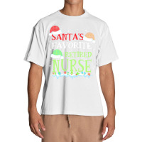 V1 Xmas Santa's Favorite Retired Nurse Funny Christmas Gift Urban Heavy T-shirt | Artistshot