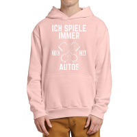 T Shirt With German Text Ich Spiel Noch Mit Autos Mechatronik [ich Spi Urban Pullover Hoodie | Artistshot