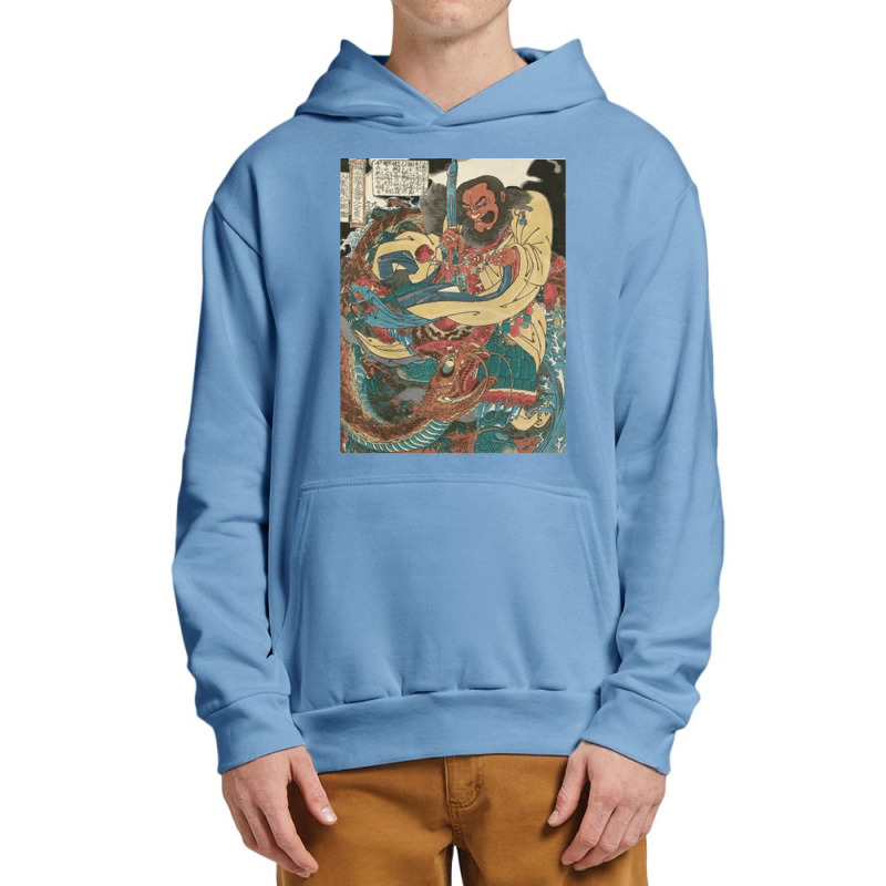 Water Margin, Gongsun Sheng, Kuniyoshi Utagawa, Water, Margin, Water M Urban Pullover Hoodie by SHOPOD445 | Artistshot