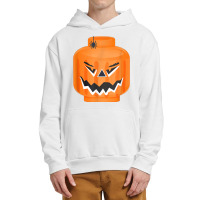 Halloween Pumpkin Building Brick Figure Jack O Lantern Urban Pullover Hoodie | Artistshot