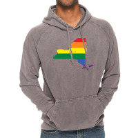 New York Rainbow Flag Vintage Hoodie | Artistshot