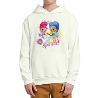 Kids Shimmer And Shine Just Add Sparkle Dancing Portrait Urban Pullover Hoodie | Artistshot