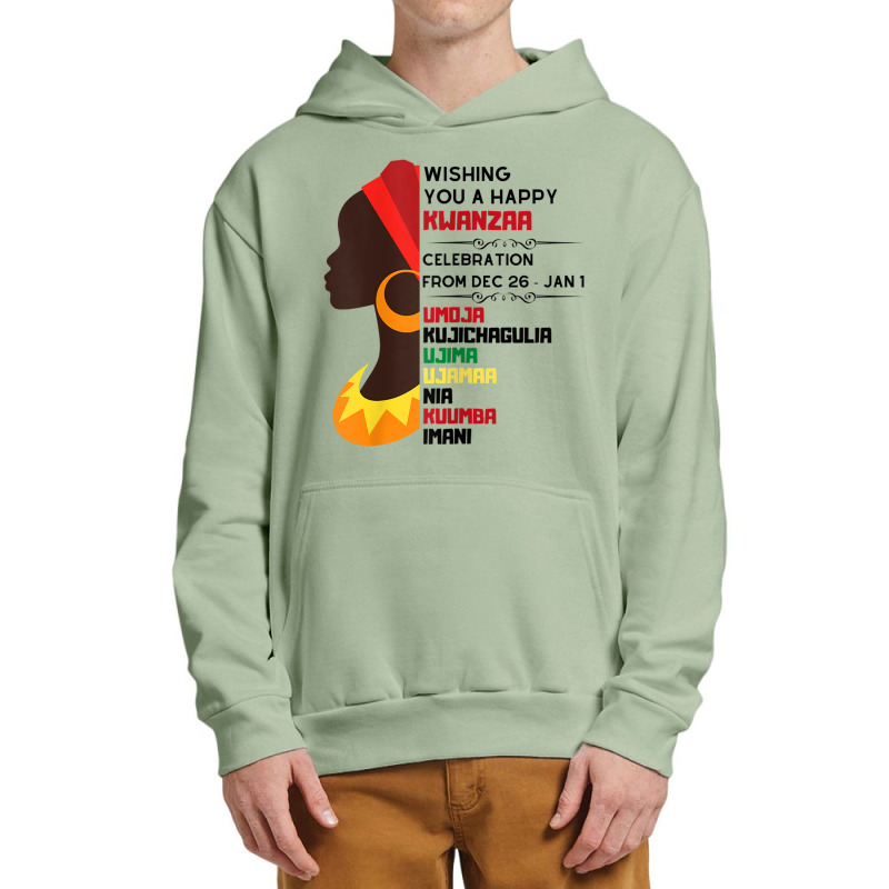 Womens Black Culture African Woman 7 Principles Celebration Urban Pullover Hoodie by Uniform | Artistshot