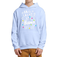 Pajamas Xmas Fa La La Llama Kids Women Christmas Pajama Urban Pullover Hoodie | Artistshot