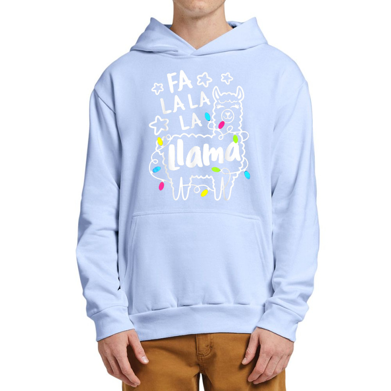 Pajamas Xmas Fa La La Llama Kids Women Christmas Pajama Urban Pullover Hoodie | Artistshot