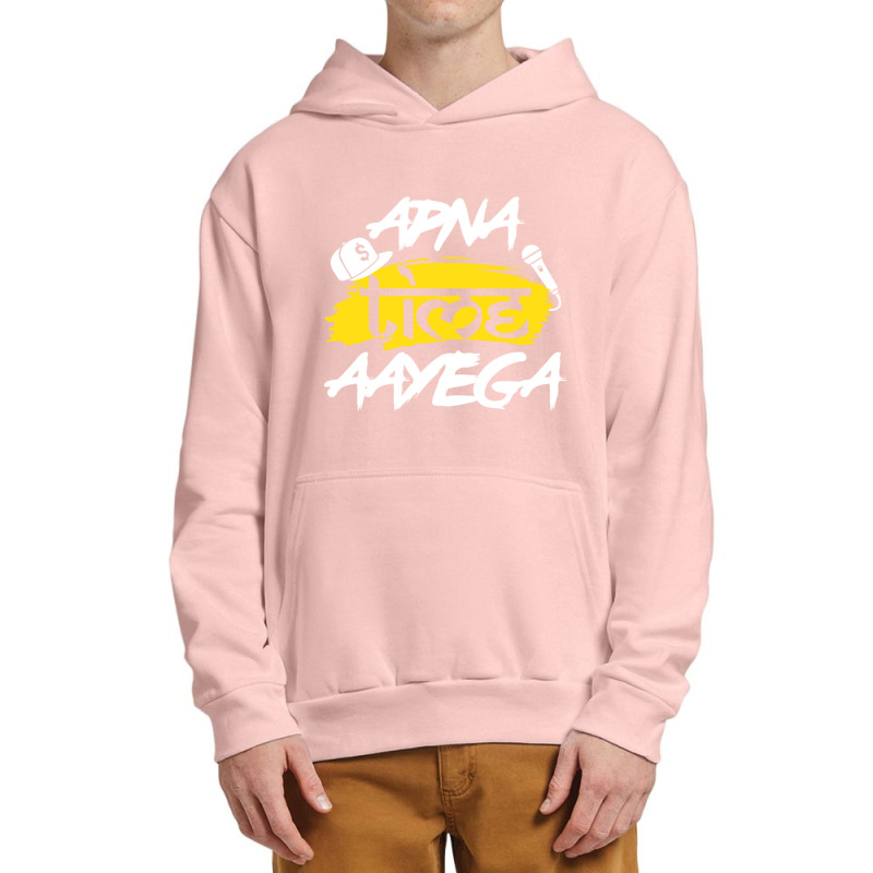 Apna Time Aayega Hindi Slogan Desi Quote Urban Pullover Hoodie by cm-arts | Artistshot