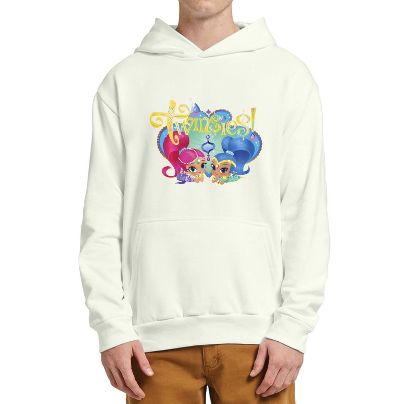 Kids Shimmer And Shine Twinsies Framed Portrait Urban Pullover Hoodie | Artistshot