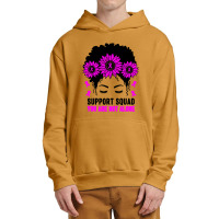 Awareness Support Squad Messy Bun Pink Warrior Urban Pullover Hoodie | Artistshot