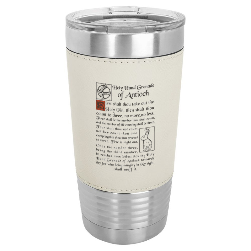 Holy Hand Grenade Script Holy Grail Leatherette Tumbler | Artistshot