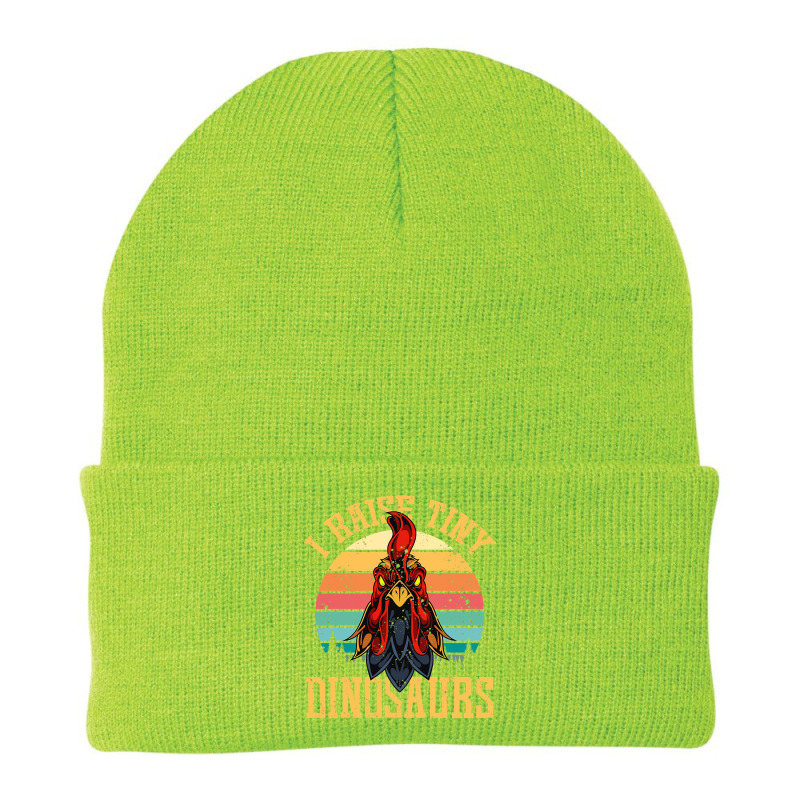 I Raise Tiny Dinosaurs Roosters Chicken Family Chicken Lover Beanie | Artistshot