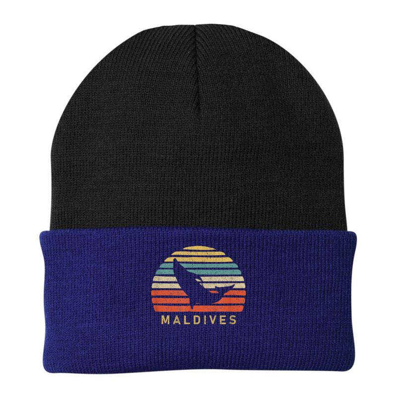 Retro Maldives Dolphin T Shirt Beanie | Artistshot