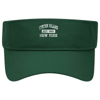 Staten Island New York T Est. 1661 Distressed Visor Hat | Artistshot