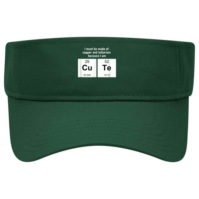 Copper And Tellurium   I Am Cute T Shirt Visor Hat | Artistshot