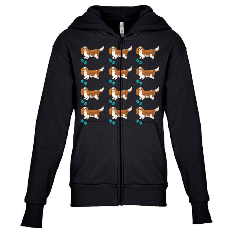 Cavalier King Charles Spaniel Dog T  Shirt Cavalier King Charles Spani Youth Zipper Hoodie | Artistshot