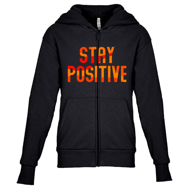 Stay Happy And Free Youth Zipper Hoodie by asbakku | Artistshot