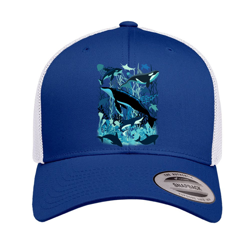 Sealife Blue Shades Dream Underwater Scenery Retro Trucker Cap | Artistshot