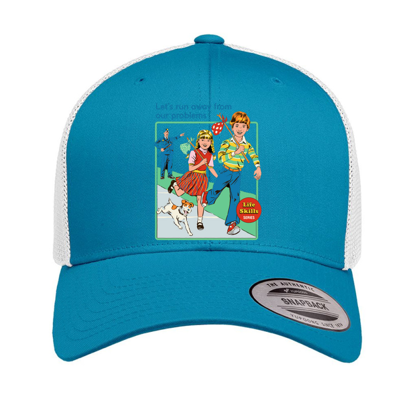 Let’s Run Away Retro Trucker Cap by BrownArt | Artistshot