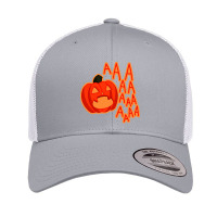 Screaming Pumpkin Retro Trucker Cap | Artistshot