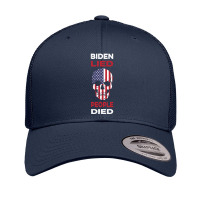 Biden Lied People Died Anti Biden Retro Trucker Cap | Artistshot