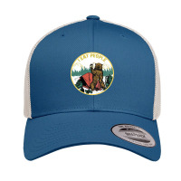 I Hate People Camping Hiking Here Retro Trucker Cap | Artistshot