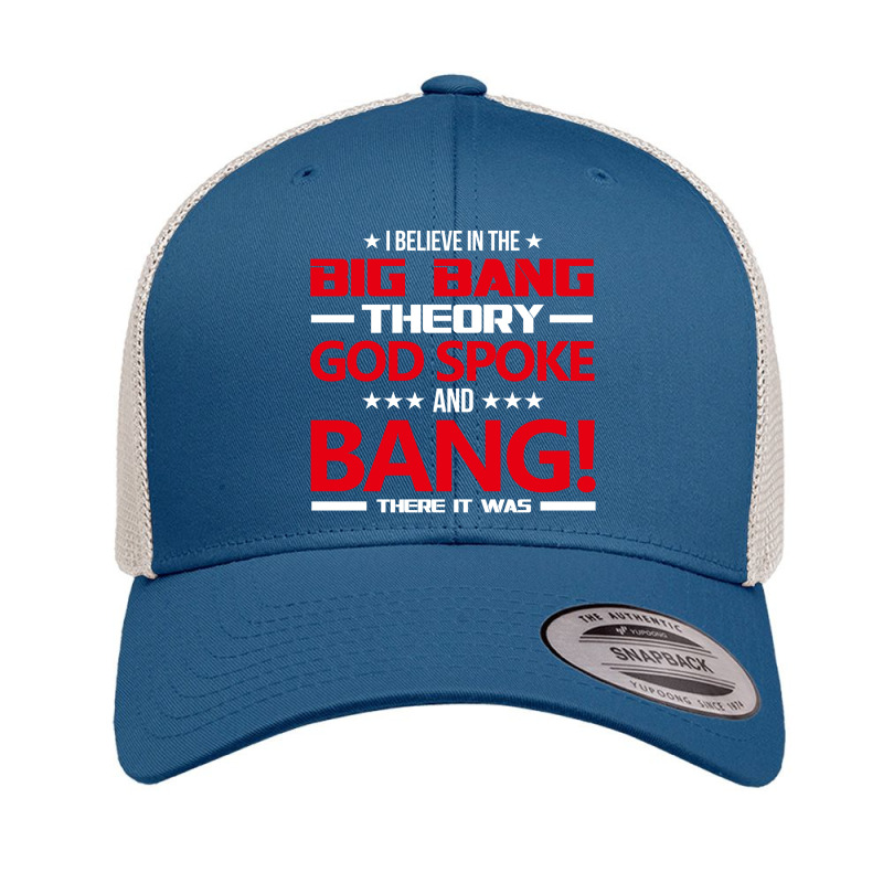 Big Bang Theory Funny Christian Creation Retro Trucker Cap by devy | Artistshot