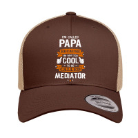 Papa Because To Be Called Mediator Retro Trucker Cap | Artistshot