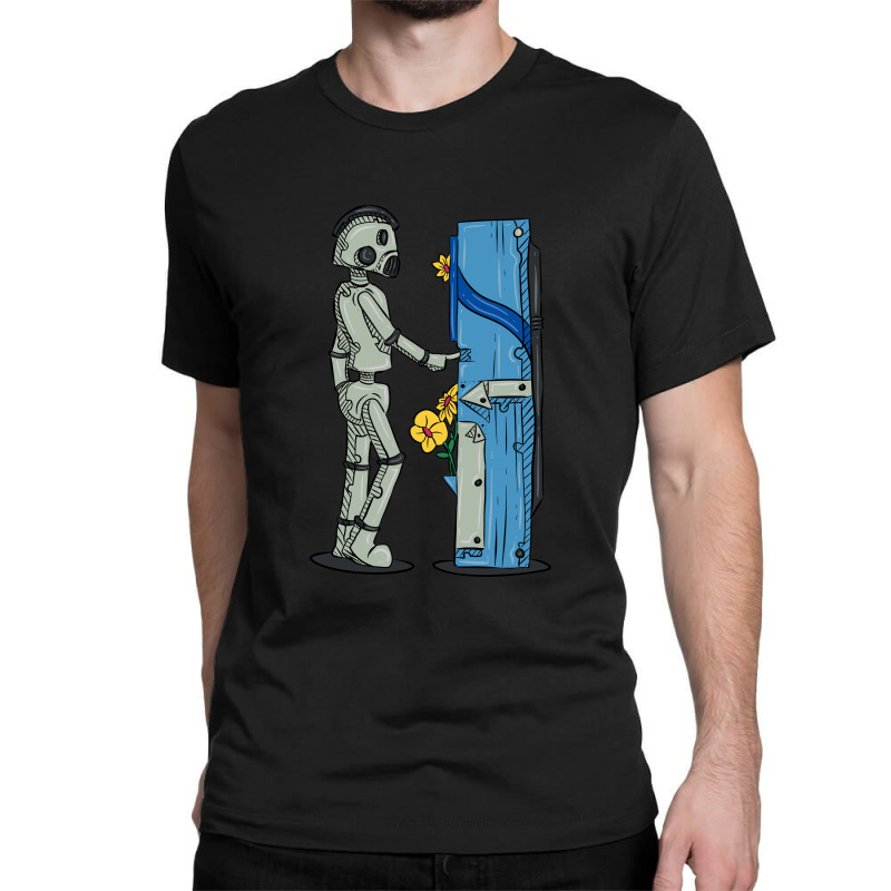 The Robot And The Vending Machine Classic T-shirt | Artistshot