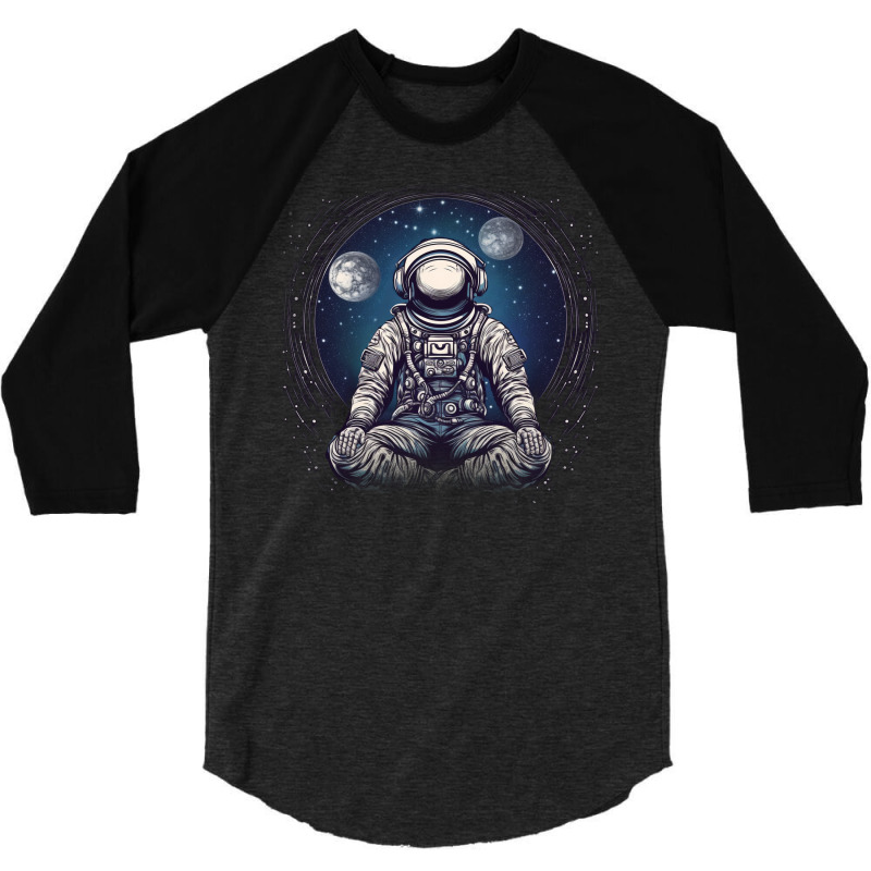 Astronaut 3/4 Sleeve Shirt | Artistshot