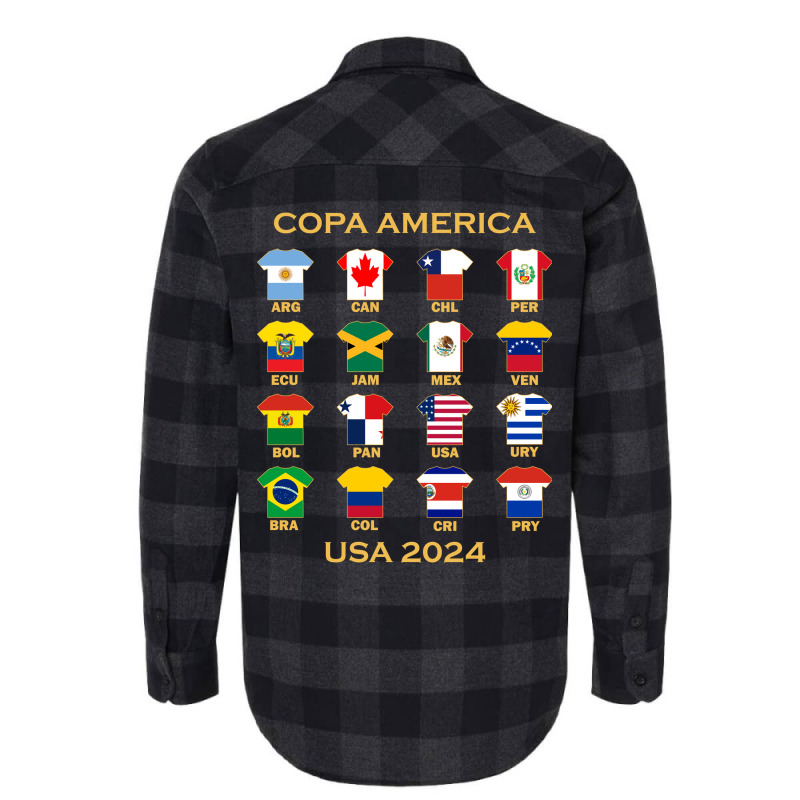 The Super Teams For 2024 Copa America Flannel Shirt by Band78 | Artistshot