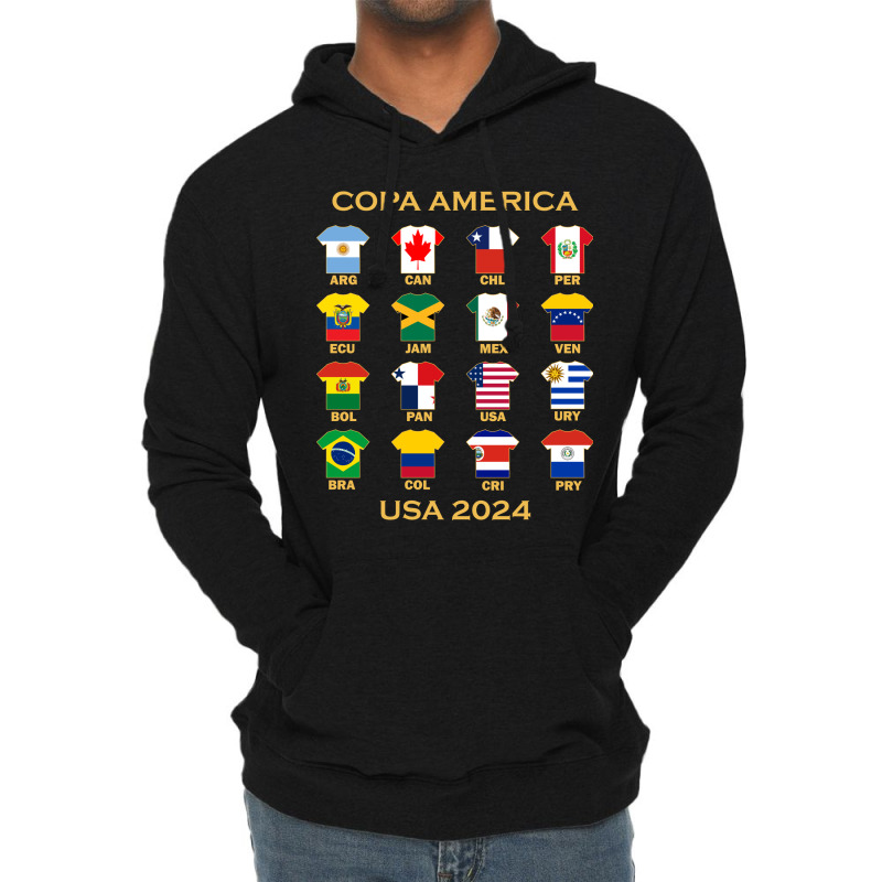 The Super Teams For 2024 Copa America Lightweight Hoodie by Band78 | Artistshot