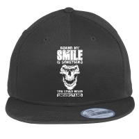 Behind My Smile Never Understand Depression Awaren Flat Bill Snapback Cap | Artistshot