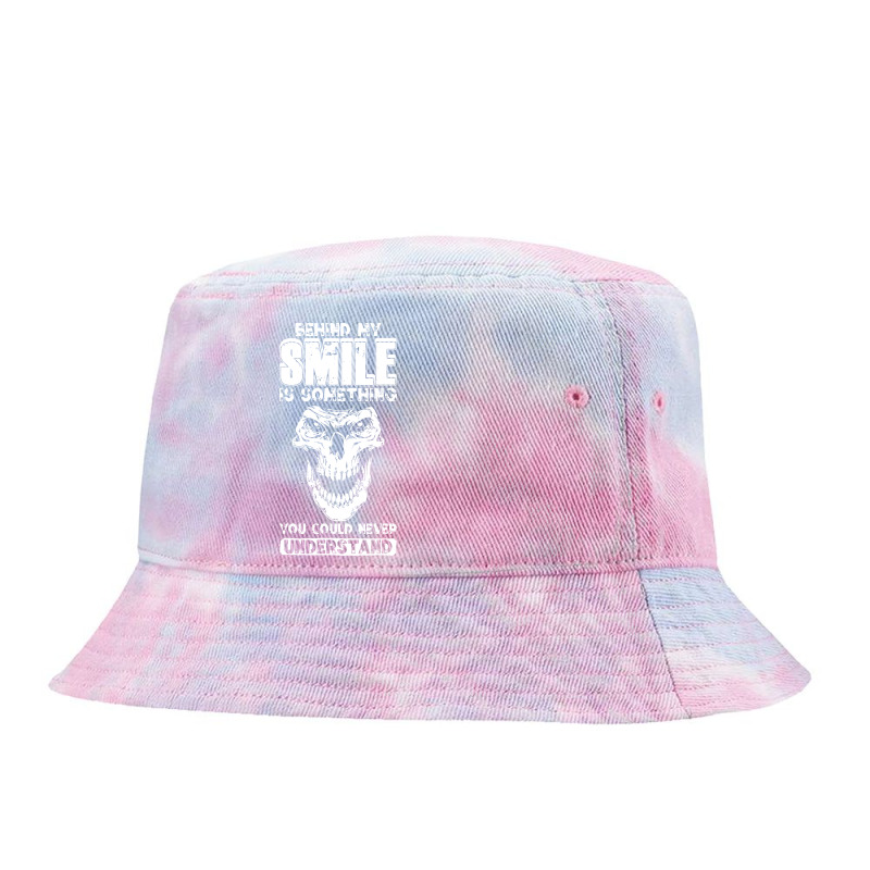 Behind My Smile Never Understand Depression Awaren Tie Dyed Bucket Hat by bimobimo | Artistshot